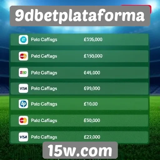 Métodos de pagamento aceitos na 9dbetplataforma